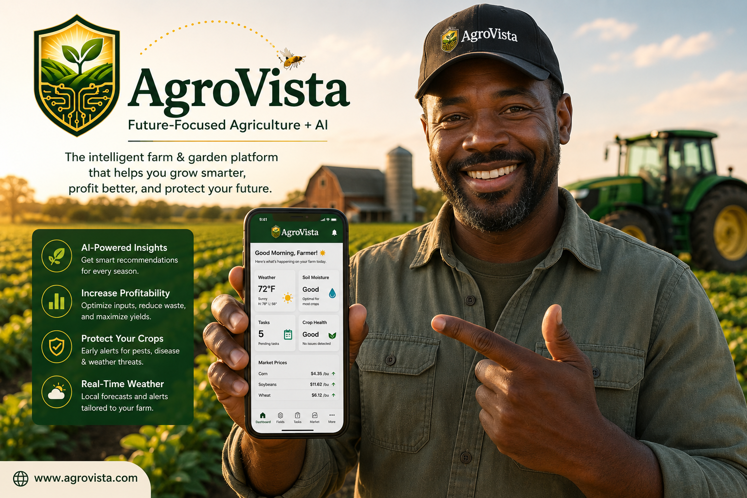 AgroVista agricultural platform